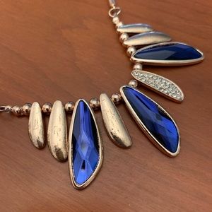 Blue and gold necklace